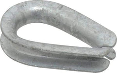 Campbell - 1/4" Wire Rope Thimble Clip - Steel, Heavy-Galvanized - Caliber Tooling