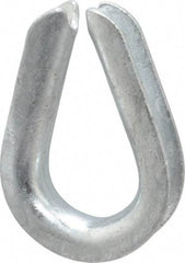 Campbell - 5/16" Wire Rope Thimble Clip - Steel, Heavy-Galvanized - Caliber Tooling