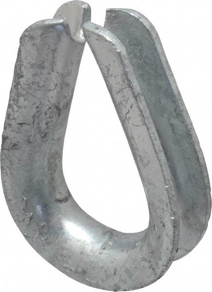 Campbell - 3/8" Wire Rope Thimble Clip - Steel, Heavy-Galvanized - Caliber Tooling