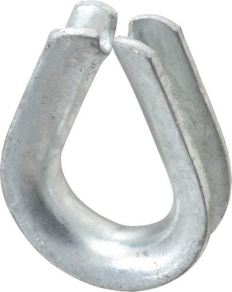 Campbell - 1/2" Wire Rope Thimble Clip - Steel, Heavy-Galvanized - Caliber Tooling