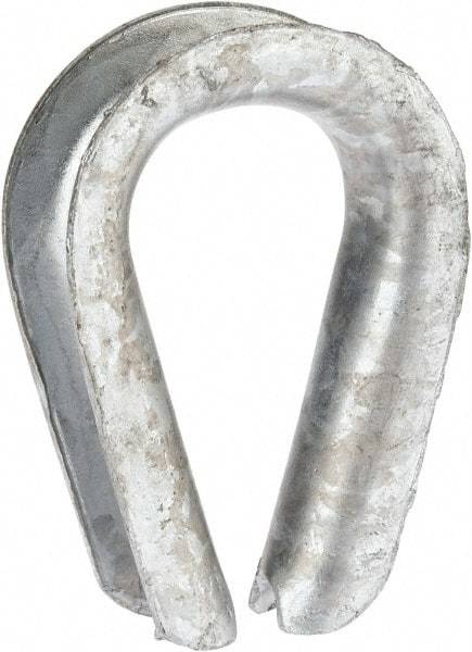 Campbell - 5/8" Wire Rope Thimble Clip - Steel, Heavy-Galvanized - Caliber Tooling