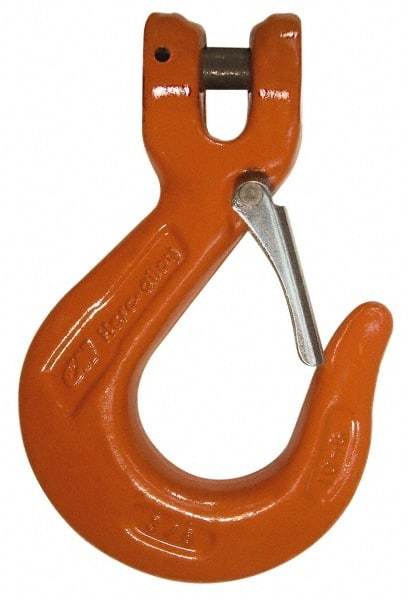 CM - 3/4 Inch Chain Diameter, Grade 80 Clevis Hook - 28,300 Lbs. Load Capacity, 13/16 Inch Inside Diameter, 2-1/2 Inch Hook Throat, 1-3/4 Inch Hook Width - Caliber Tooling