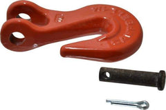 Campbell - 1/4 Inch Chain Diameter, Grade 70 Clevis Hook - 4,100 Lbs. Load Capacity, 3/08 Inch Inside Diameter, 11/32 Inch Pin Diameter, 5/16 Inch Hook Throat - Caliber Tooling