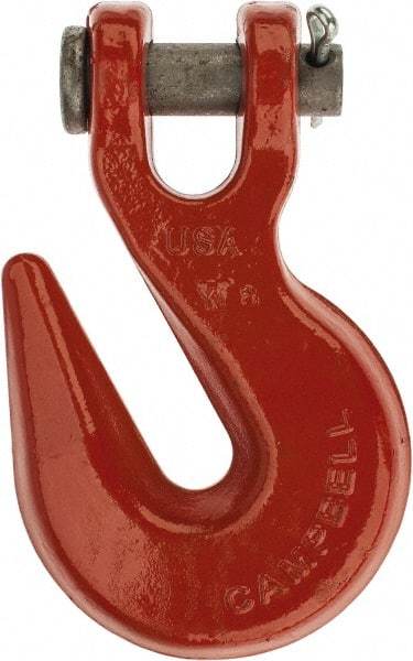 Campbell - 5/8 Inch Chain Diameter, Grade 70 Clevis Hook - 18,100 Lbs. Load Capacity, 13/16 Inch Inside Diameter, 25/32 Inch Pin Diameter, 3/4 Inch Hook Throat - Caliber Tooling