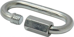 Campbell - Zinc Plated Carbon Steel Quick Link - 3/16" Diameter, 660 Lb Load Limit - Caliber Tooling