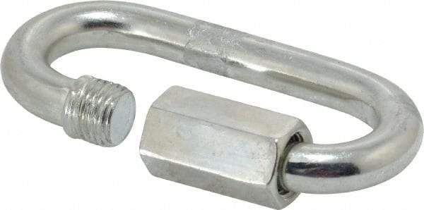 Campbell - Zinc Plated Carbon Steel Quick Link - 3/8" Diameter, 2,200 Lb Load Limit - Caliber Tooling