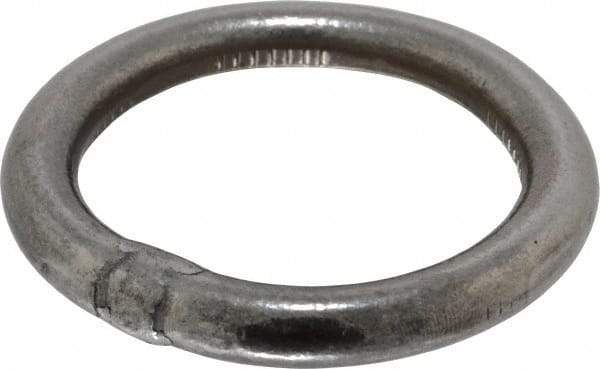 Campbell - 3/8 Inch Wire Size Welding Ring - 2 Inch Inside Diameter, 900 Lbs. Load Limit, Bright Finish - Caliber Tooling