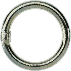 Campbell - 3/8 Inch Wire Size Welding Ring - 2 Inch Inside Diameter, 900 Lbs. Load Limit, Zinc Plated Finish - Caliber Tooling