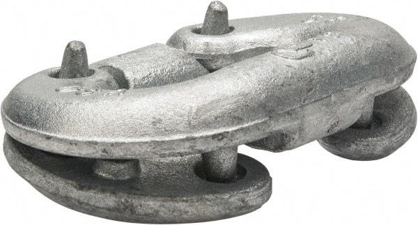 Campbell - Galvanized Carbon Steel Connecting Link - 5/8" Diameter, 7,250 Lb Load Limit - Caliber Tooling