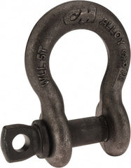 CM - 5/8 Inch Nominal Chain Size, 5 Ton Alloy Steel Screw Pin Anchor Shackle - Caliber Tooling