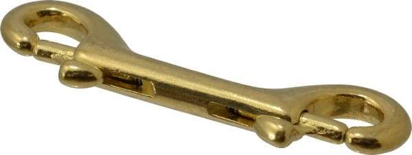 Value Collection - 3-1/2" Long Double End Bolt Snap - Solid Brass with 1/4" Snap Opening - Caliber Tooling