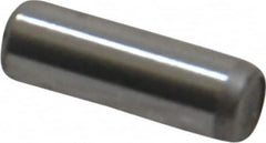 Unbrako - 1/8" Diam x 3/8" Pin Length Grade 8 Alloy Steel Oversized Dowel Pin - C 60 (Surface) & C 50-58 Hardness, 1,845 Lb Breaking Strength, 1 Beveled & 1 Rounded End - Caliber Tooling