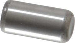 Unbrako - 1/4" Diam x 1/2" Pin Length Grade 8 Alloy Steel Oversized Dowel Pin - C 60 (Surface) & C 50-58 Hardness, 7,370 Lb Breaking Strength, 1 Beveled & 1 Rounded End - Caliber Tooling