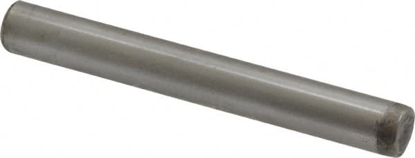 Unbrako - 5/16" Diam x 2-1/2" Pin Length Grade 8 Alloy Steel Oversized Dowel Pin - C 60 (Surface) & C 50-58 Hardness, 11,500 Lb Breaking Strength, 1 Beveled & 1 Rounded End - Caliber Tooling