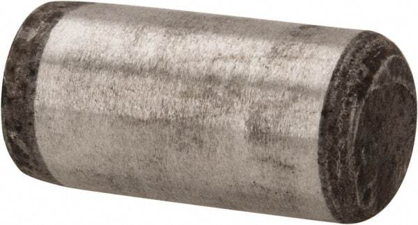 Unbrako - 3/8" Diam x 3/4" Pin Length Grade 8 Alloy Steel Oversized Dowel Pin - C 60 (Surface) & C 50-58 Hardness, 16,580 Lb Breaking Strength, 1 Beveled & 1 Rounded End - Caliber Tooling