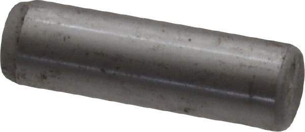 Unbrako - 3/8" Diam x 1-1/4" Pin Length Grade 8 Alloy Steel Oversized Dowel Pin - C 60 (Surface) & C 50-58 Hardness, 16,580 Lb Breaking Strength, 1 Beveled & 1 Rounded End - Caliber Tooling