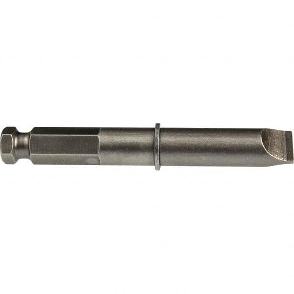 Apex - Power & Impact Screwdriver Bits & Holders; Bit Type: Slotted ; Hex Size (Inch): 7/16 ; Specialty Point Size: 10F-12R ; Overall Length Range: 3" - Exact Industrial Supply