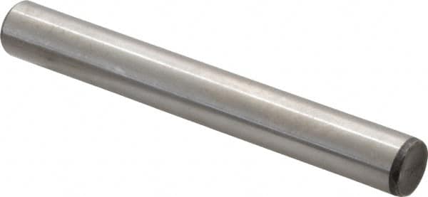 Unbrako - 1/2" Diam x 4" Pin Length Grade 8 Alloy Steel Oversized Dowel Pin - C 60 (Surface) & C 50-58 Hardness, 29,460 Lb Breaking Strength, 1 Beveled & 1 Rounded End - Caliber Tooling