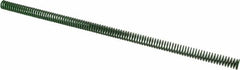 Associated Spring Raymond - 12.5mm Hole Diam, 6.3mm Rod Diam, 12" Free Length, Green Die Spring - 175 N Max Deflection, 125mm Max Deflection, Light Duty, Chromium Alloy Steel - Caliber Tooling