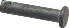 Made in USA - 3/16" Pin Diam, 7/8" OAL, Standard Clevis Pin - 3/32" Hole, 25/32" Usable Length, Uncoated Steel - Caliber Tooling