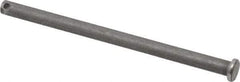 Made in USA - 1/4" Pin Diam, 4" OAL, Standard Clevis Pin - 3/32" Hole, 3-29/32" Usable Length, Uncoated Steel - Caliber Tooling