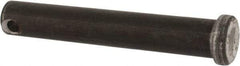 Made in USA - 7/16" Pin Diam, 2-3/4" OAL, Standard Clevis Pin - 5/32" Hole, 2-19/32" Usable Length, Uncoated Steel - Caliber Tooling