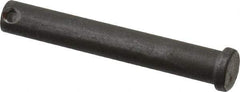 Made in USA - 7/16" Pin Diam, 3" OAL, Standard Clevis Pin - 5/32" Hole, 2-27/32" Usable Length, Uncoated Steel - Caliber Tooling