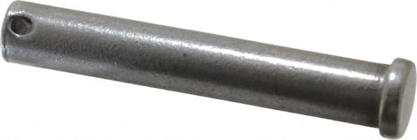 Value Collection - 1/2" Pin Diam, 3" OAL, Standard Clevis Pin - 5/32" Hole, 2-27/32" Usable Length, Uncoated Steel - Caliber Tooling