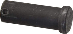 Made in USA - 3/4" Pin Diam, 2" OAL, Standard Clevis Pin - 5/32" Hole, 1-27/32" Usable Length, Uncoated Steel - Caliber Tooling