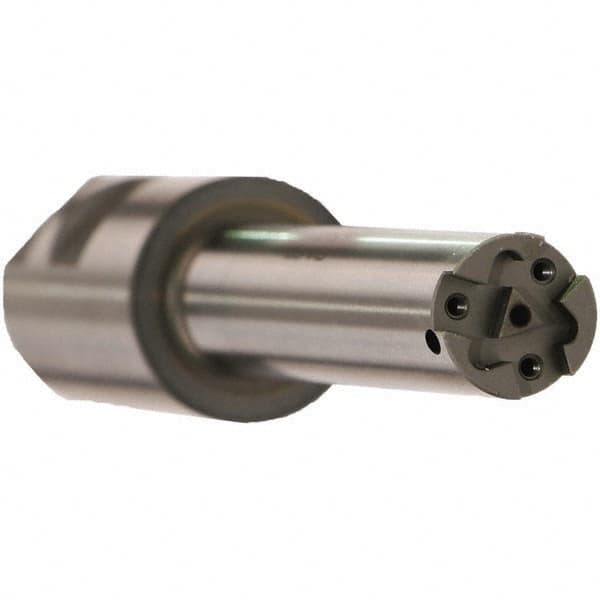 Emuge - 23.85mm Cut Diam, 60mm Max Hole Depth, 32mm Shank Diam, Internal Indexable Thread Mill - Insert Style GF6031, 3 Inserts, Toolholder Style GZ34, 122mm OAL - Caliber Tooling