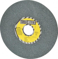 Tru-Maxx - 7" Diam x 1-1/4" Hole x 1/4" Thick, I Hardness, 60 Grit Surface Grinding Wheel - Silicon Carbide, Type 1, Medium Grade, 3,600 Max RPM, Vitrified Bond, No Recess - Caliber Tooling