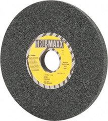 Tru-Maxx - 7" Diam x 1-1/4" Hole x 1/2" Thick, I Hardness, 60 Grit Surface Grinding Wheel - Silicon Carbide, Type 1, Medium Grade, 3,600 Max RPM, Vitrified Bond, No Recess - Caliber Tooling