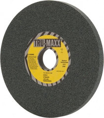 Tru-Maxx - 7" Diam x 1-1/4" Hole x 1/2" Thick, I Hardness, 80 Grit Surface Grinding Wheel - Silicon Carbide, Type 1, Medium Grade, 3,600 Max RPM, Vitrified Bond, No Recess - Caliber Tooling