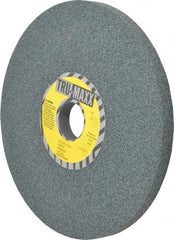 Tru-Maxx - 8" Diam x 1-1/4" Hole x 1/2" Thick, I Hardness, 60 Grit Surface Grinding Wheel - Silicon Carbide, Type 1, Medium Grade, 3,600 Max RPM, Vitrified Bond, No Recess - Caliber Tooling