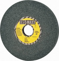 Tru-Maxx - 7" Diam x 1-1/4" Hole x 3/4" Thick, I Hardness, 80 Grit Surface Grinding Wheel - Silicon Carbide, Type 5, Medium Grade, 3,600 Max RPM, Vitrified Bond, One-Side Recess - Caliber Tooling