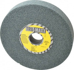 Tru-Maxx - 7" Diam x 1-1/4" Hole x 1" Thick, I Hardness, 60 Grit Surface Grinding Wheel - Silicon Carbide, Type 5, Medium Grade, 3,600 Max RPM, Vitrified Bond, One-Side Recess - Caliber Tooling