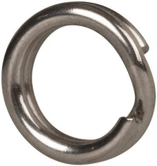 Made in USA - 0.15" ID, 0.22" OD, 0.054" Thick, Split Ring - Grade 2 Spring Steel, Zinc-Plated Finish - Caliber Tooling