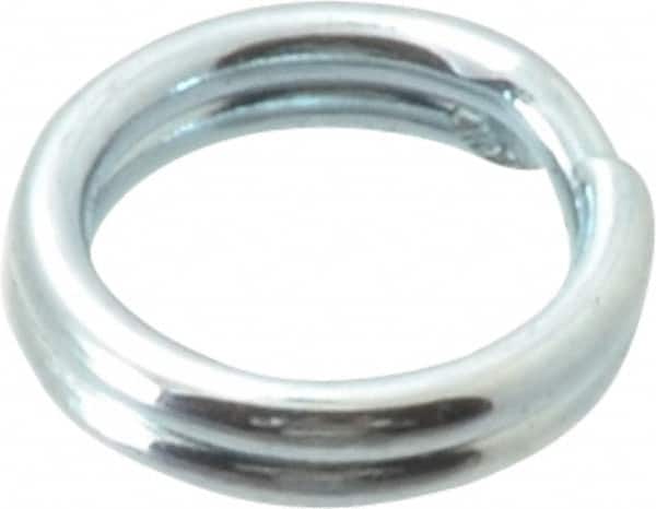 Made in USA - 0.212" ID, 0.292" OD, 0.062" Thick, Split Ring - Grade 2 Spring Steel, Zinc-Plated Finish - Caliber Tooling