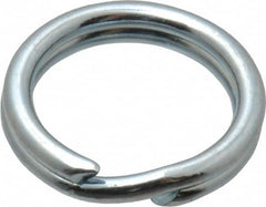 Made in USA - 0.328" ID, 0.43" OD, 0.074" Thick, Split Ring - Grade 2 Spring Steel, Zinc-Plated Finish - Caliber Tooling