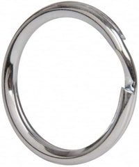 Made in USA - 0.802" ID, 0.97" OD, 0.11" Thick, Split Ring - Grade 2 Spring Steel, Zinc-Plated Finish - Caliber Tooling