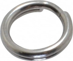 Made in USA - 0.212" ID, 0.292" OD, 0.062" Thick, Split Ring - 18-8 Stainless Steel, Natural Finish - Caliber Tooling