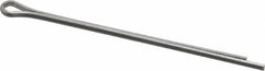 Made in USA - 1/16" Diam x 1-1/2" Long Extended Prong Cotter Pin - Grade 18-8, Uncoated, Stainless Steel - Caliber Tooling