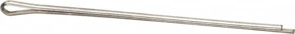 Made in USA - 1/16" Diam x 2" Long Extended Prong Cotter Pin - Grade 18-8, Uncoated, Stainless Steel - Caliber Tooling