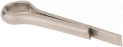 Made in USA - 3/32" Diam x 1/2" Long Extended Prong Cotter Pin - Grade 18-8, Uncoated, Stainless Steel - Caliber Tooling