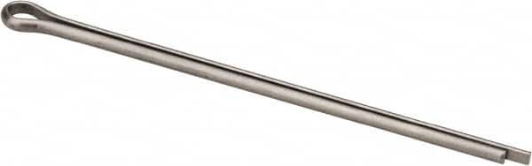 Made in USA - 1/8" Diam x 3" Long Extended Prong Cotter Pin - Grade 18-8, Uncoated, Stainless Steel - Caliber Tooling