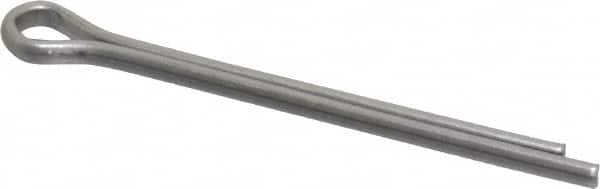 Made in USA - 5/32" Diam x 2" Long Extended Prong Cotter Pin - Grade 18-8, Uncoated, Stainless Steel - Caliber Tooling