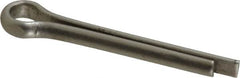 Made in USA - 3/16" Diam x 1-1/4" Long Extended Prong Cotter Pin - Grade 18-8, Uncoated, Stainless Steel - Caliber Tooling