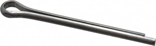 Made in USA - 3/16" Diam x 2" Long Extended Prong Cotter Pin - Grade 18-8, Uncoated, Stainless Steel - Caliber Tooling