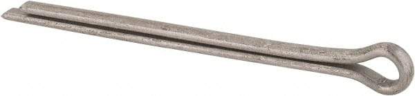 Made in USA - 1/4" Diam x 4" Long Extended Prong Cotter Pin - Grade 18-8, Uncoated, Stainless Steel - Caliber Tooling