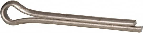 Made in USA - 3/8" Diam x 3" Long Extended Prong Cotter Pin - Grade 18-8, Uncoated, Stainless Steel - Caliber Tooling